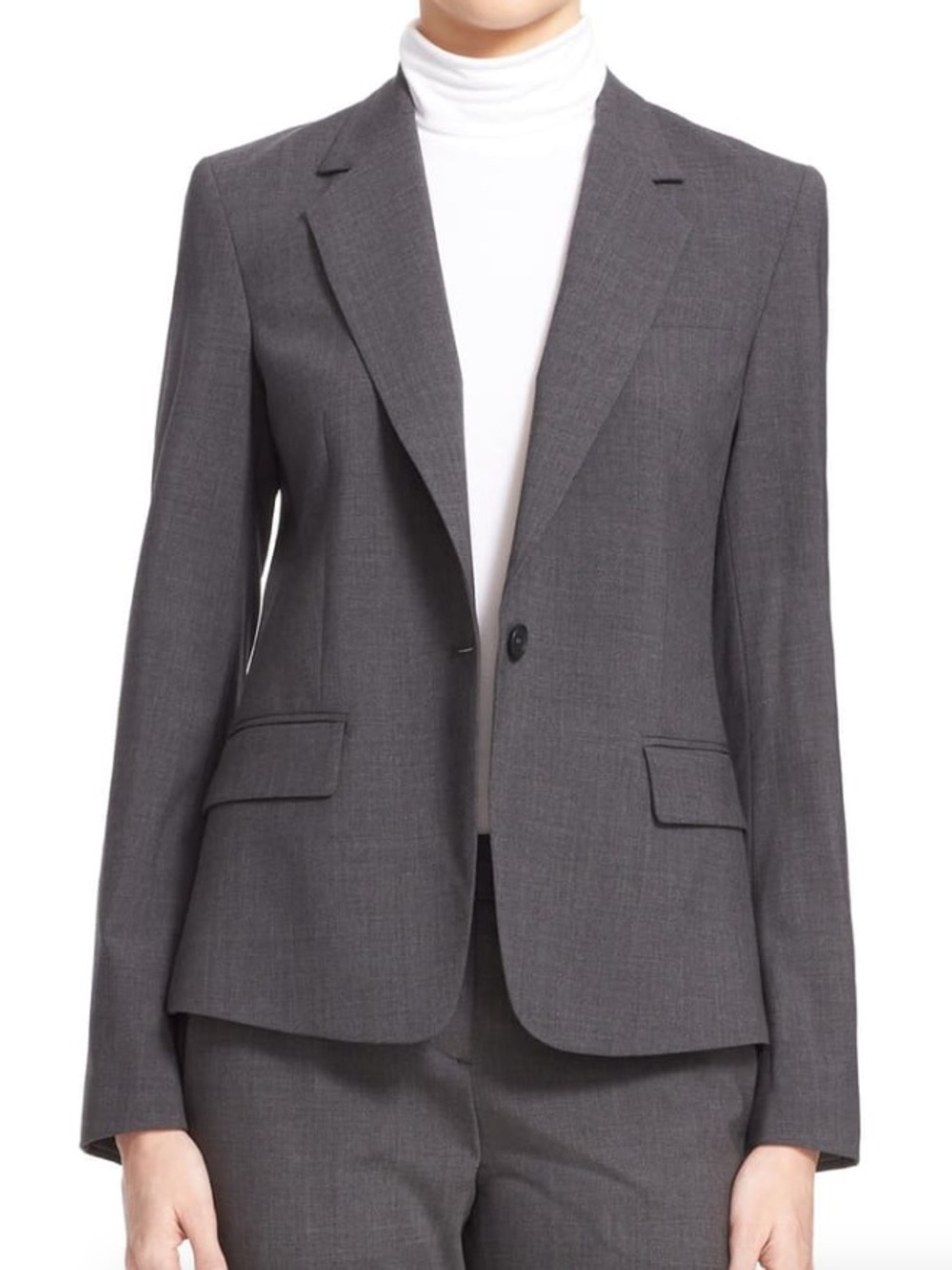 NWT Theory Custom Gabe Blazer in Light Grey, size 4